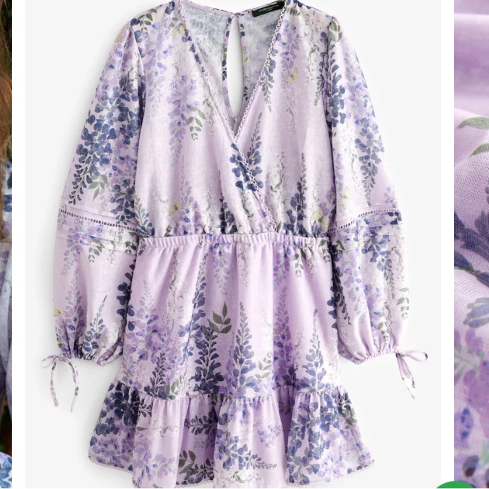 Lilac Long Sleeve Dress